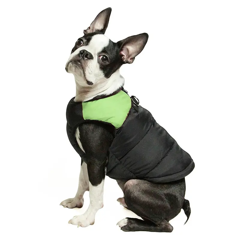 Padded Dog Harness Vest by Gooby - Green/Black