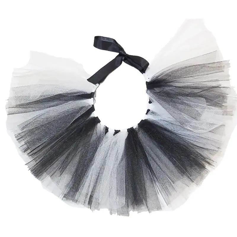 Pawpatu Tulle Dog Tutu - White/Black