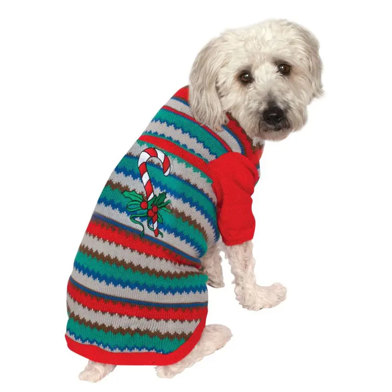 Rubies Ugly Christmas Dog Sweater - Cute Candy Cane