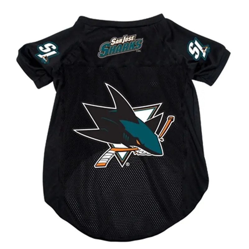 San Jose Sharks Dog Jersey - Black