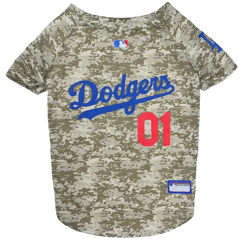 Los Angeles Dodgers Dog Jersey - Camo