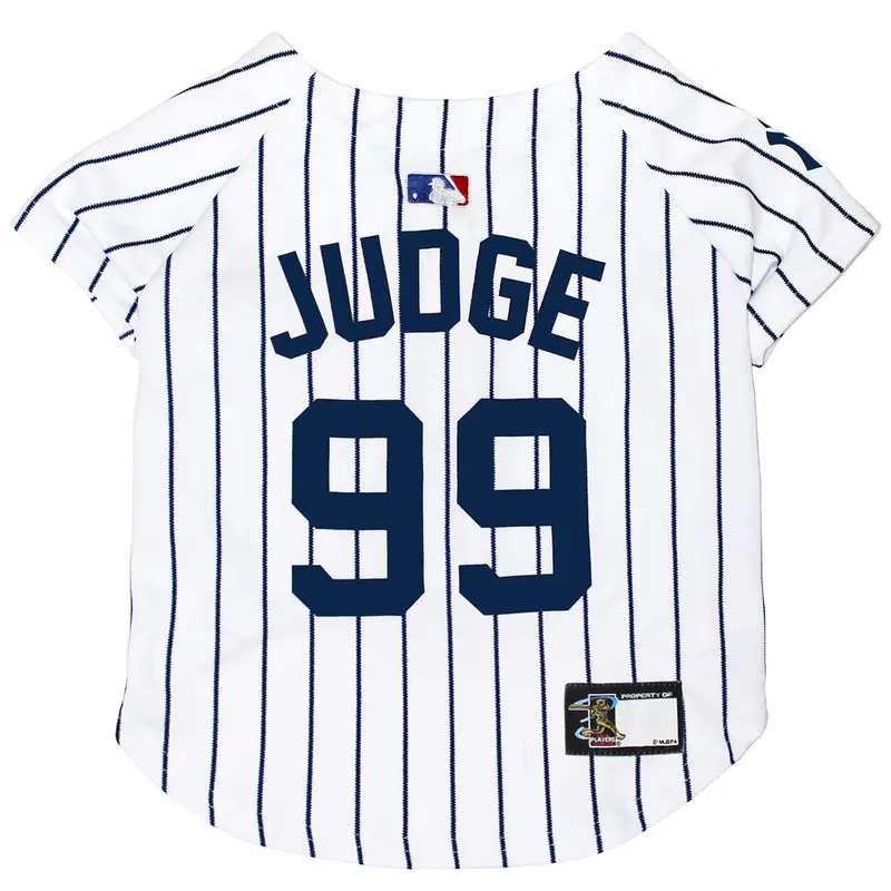 New York Yankee Aaron Judge Dog Jersey - Pinstripe