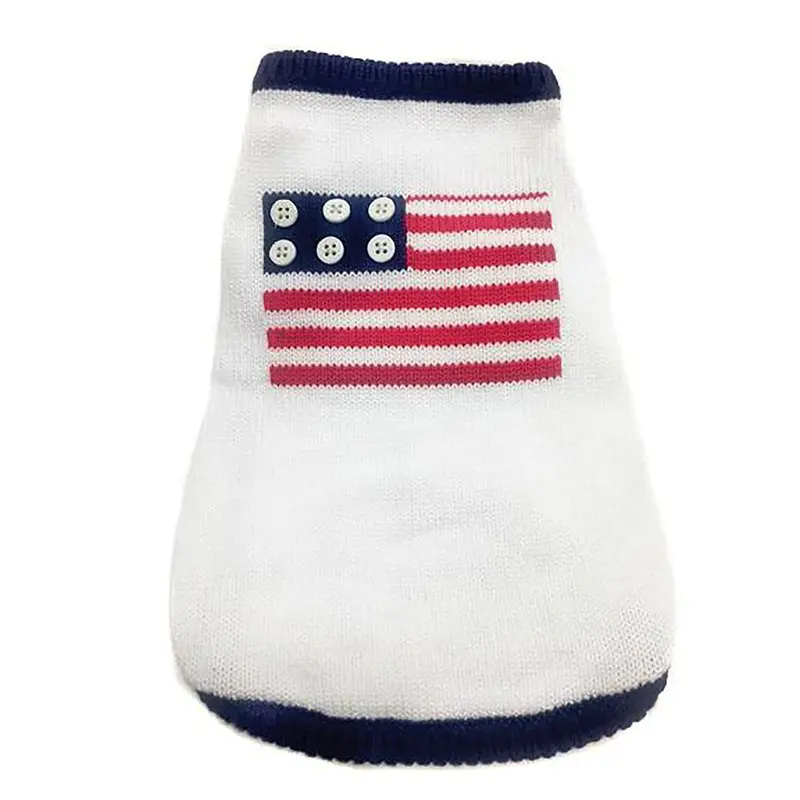Oscar Newman Patriotic Dog Sweater