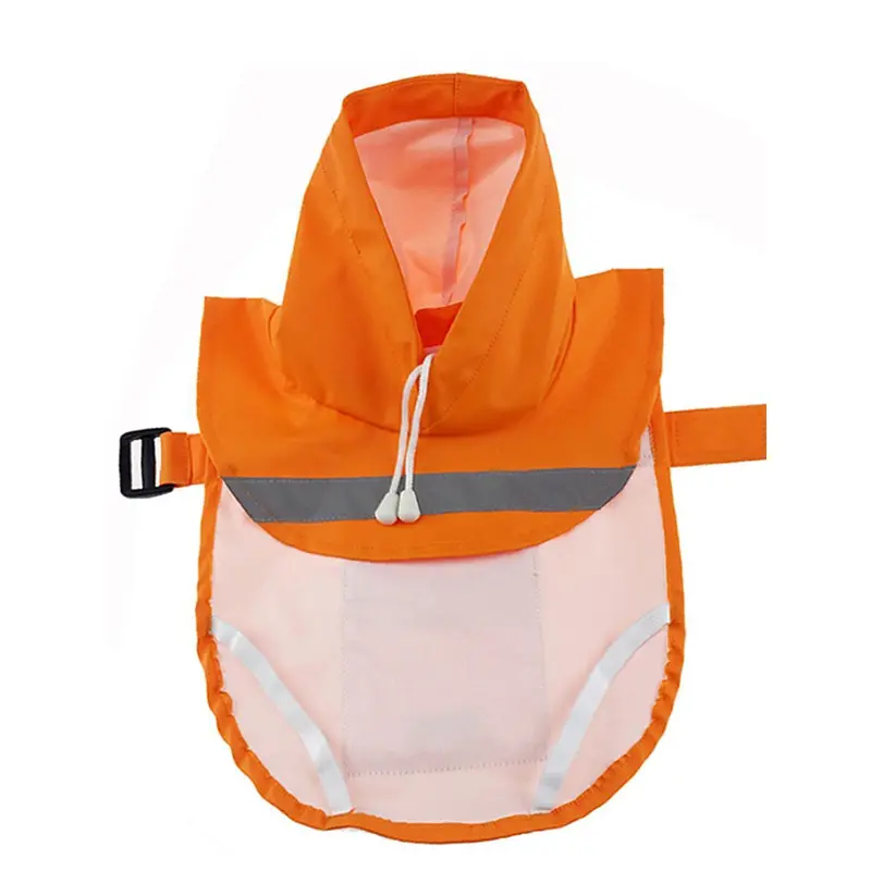 Parisian Pet Reflective Dog Raincoat - Orange