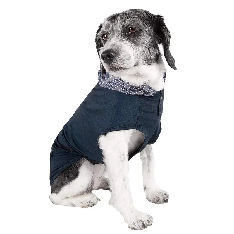 Pet Life ACTIVE Pull-Rover Performance Sleeveless Dog Hoodie - Dark Teal