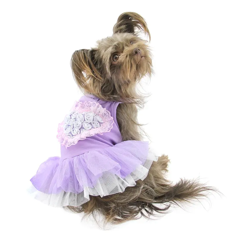 Tutu Heart Dog Dress by Parisian Pet - Purple