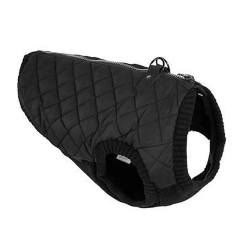 Gooby Fashion Quilted Dog Vest - Black
