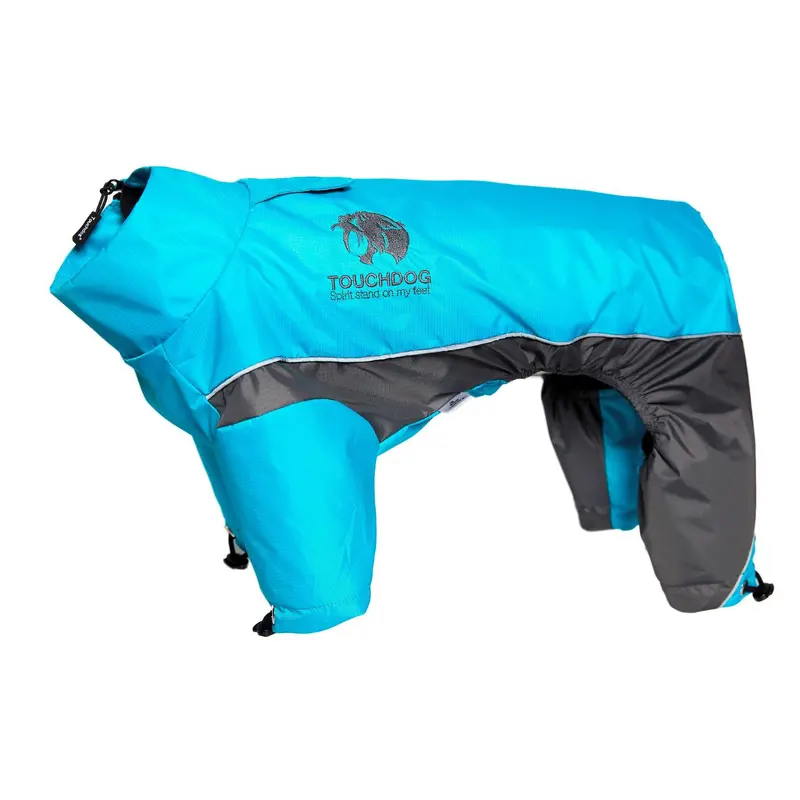 Pet Life Touchdog Quantum-Ice Full-Bodied Dog Jacket - Ocean Blue