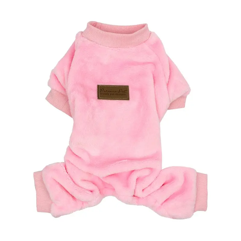Velour Dog Pajamas by Parisian Pet - Blush Pink
