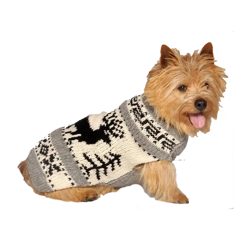Chilly Dog Handmade Reindeer Wool Dog Shawl