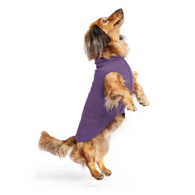 Gold Paw Fleece Dog Jacket - Huckleberry