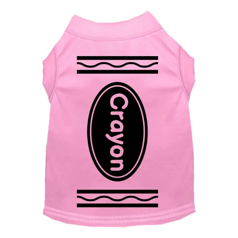 Mirage Halloween Crayon Costume Dog Shirt - Light Pink