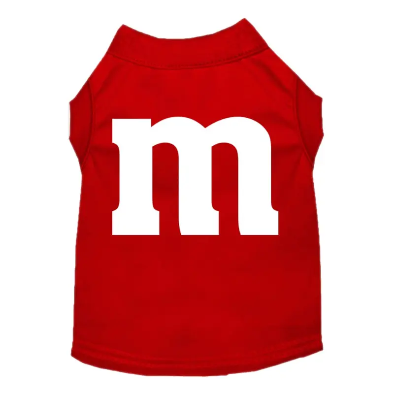 Mirage Halloween The M Costume Dog Shirt - Red