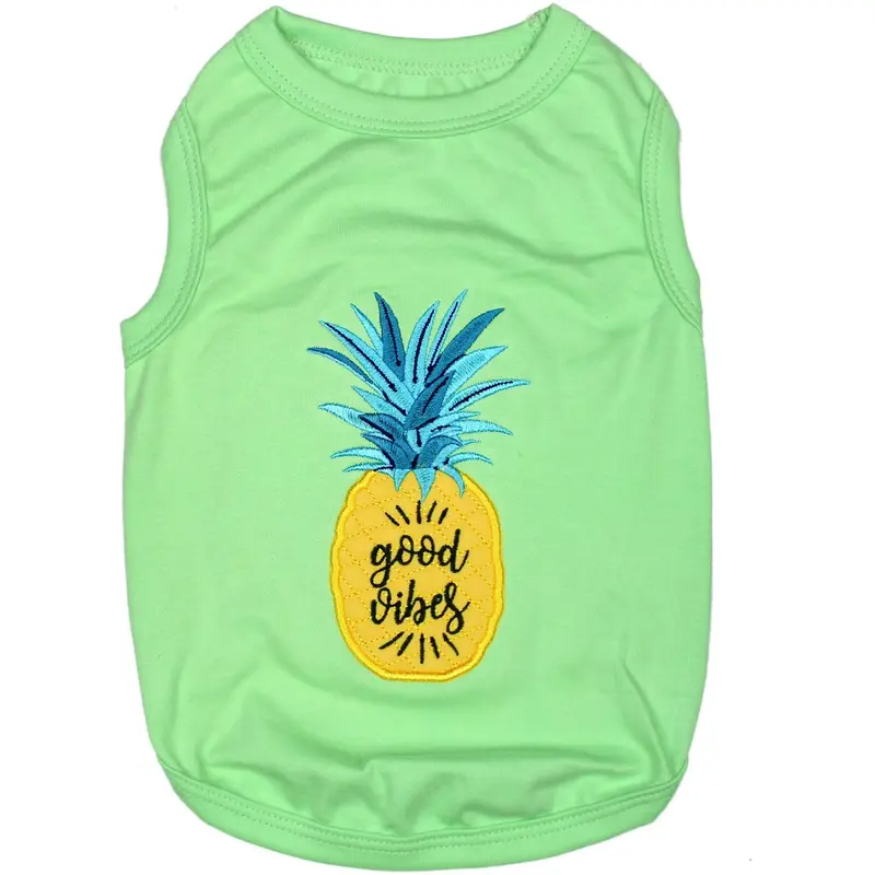 Pineapple Dog Tank by Parisian Pet - Green