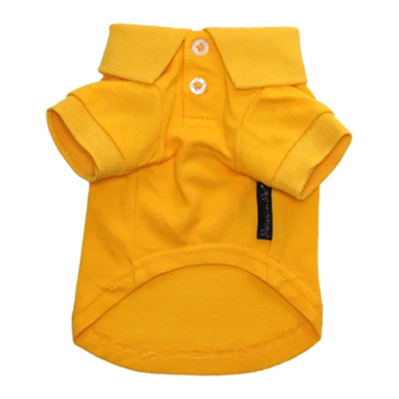 Polo Dog Shirt by Parisian Pet - Yellow