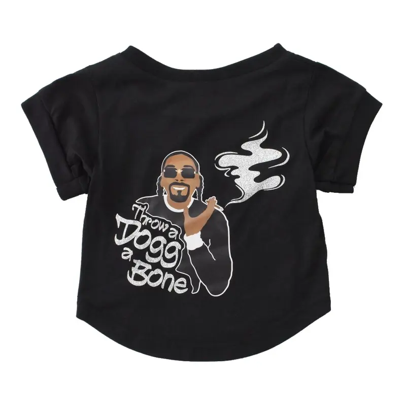 Snoop Doggie Doggs Deluxe Dog T-Shirt - Throw A Dogg A Bone