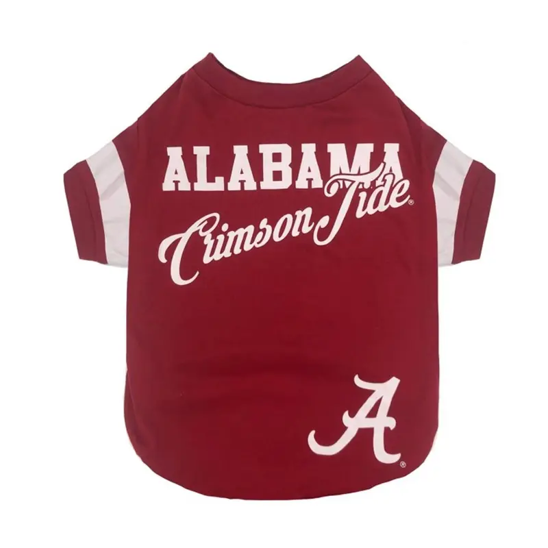 Alabama Crimson Tide Stripe Dog Shirt by Pets First 