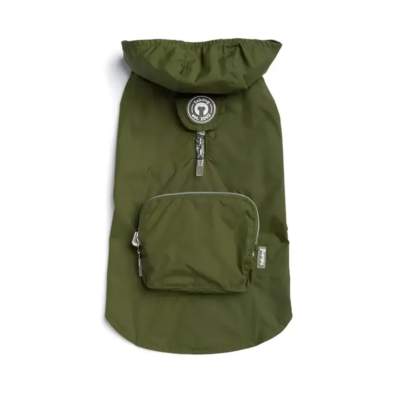 fabdog Dog Raincoat - Olive