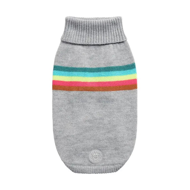 GF Pet Retro Dog Sweater - Gray Mix