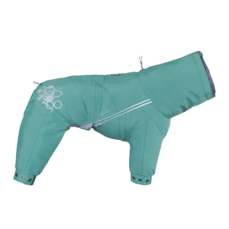 Hurtta Mudventure Overall ECO Dog Raincoat - Peacock