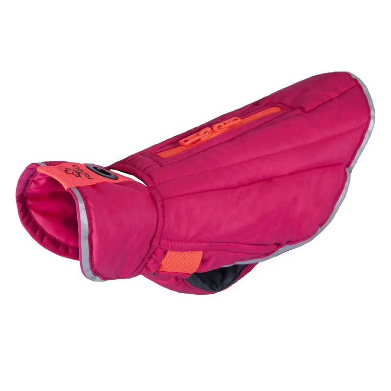Nimbus Puffer Dog Coat - Azalea and Hot Coral