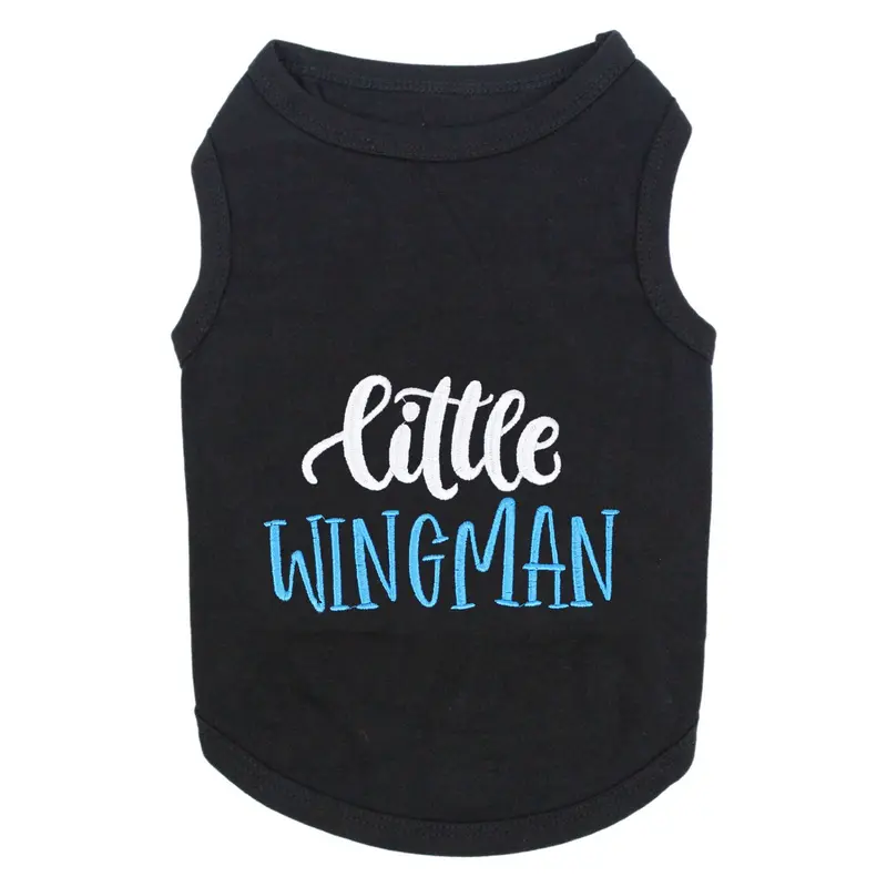 Parisian Pet Little Wingman Dog Tank - Black