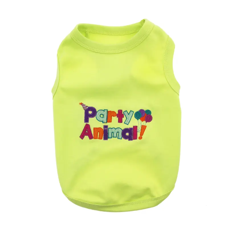 Party Animal Dog Tank by Parisian Pet - Green