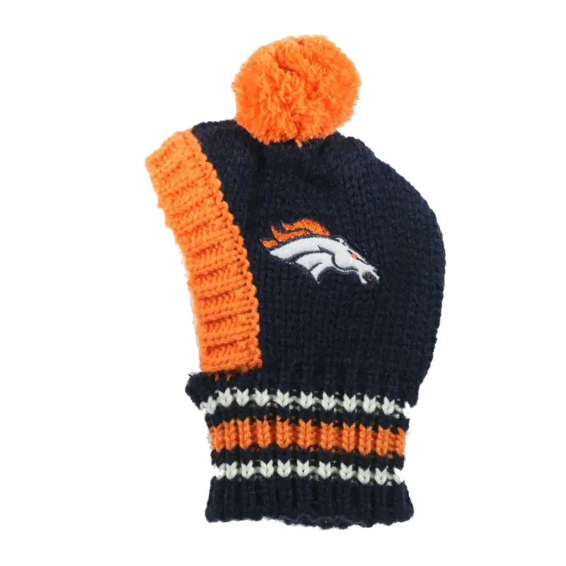 Little Earth Denver Broncos Knit Dog Hat