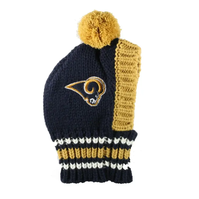 Little Earth Los Angeles Rams Knit Dog Hat