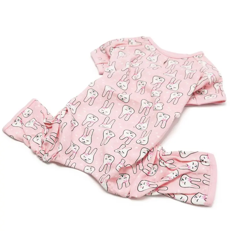 Bunny Dog Pajamas by Dogo - Pink