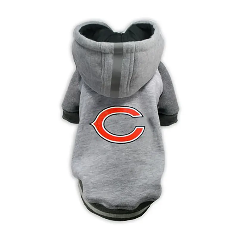 Chicago Bears NFL Dog Hoodie - Gray