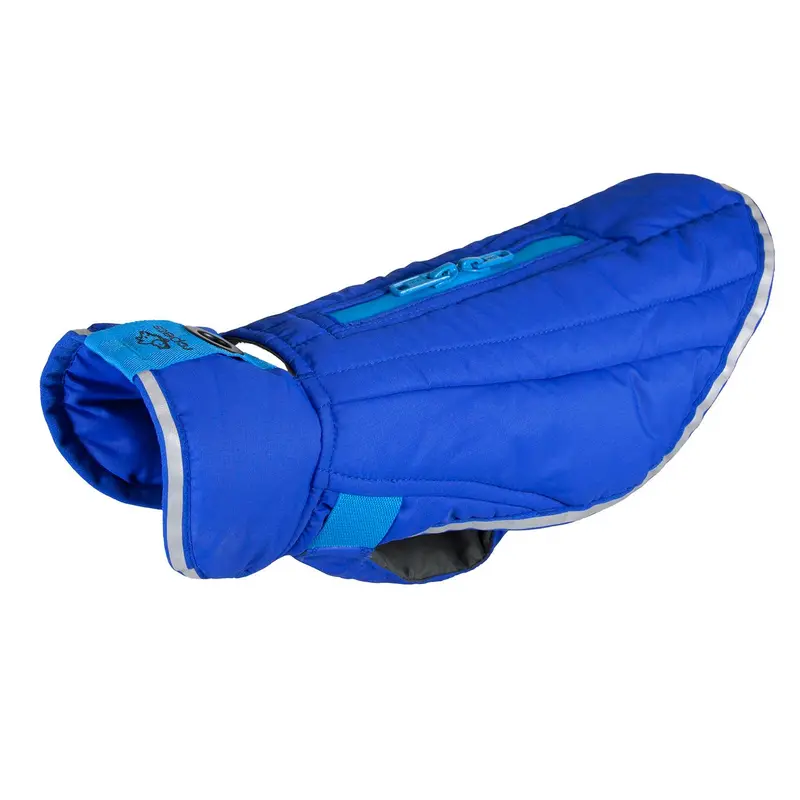 Nimbus Puffer Dog Coat - Royal Blue and Cyan