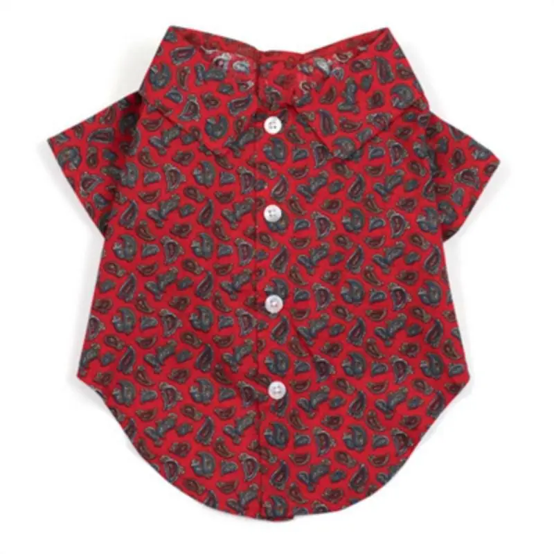 Worthy Dog Paisley Red Dog Shirt