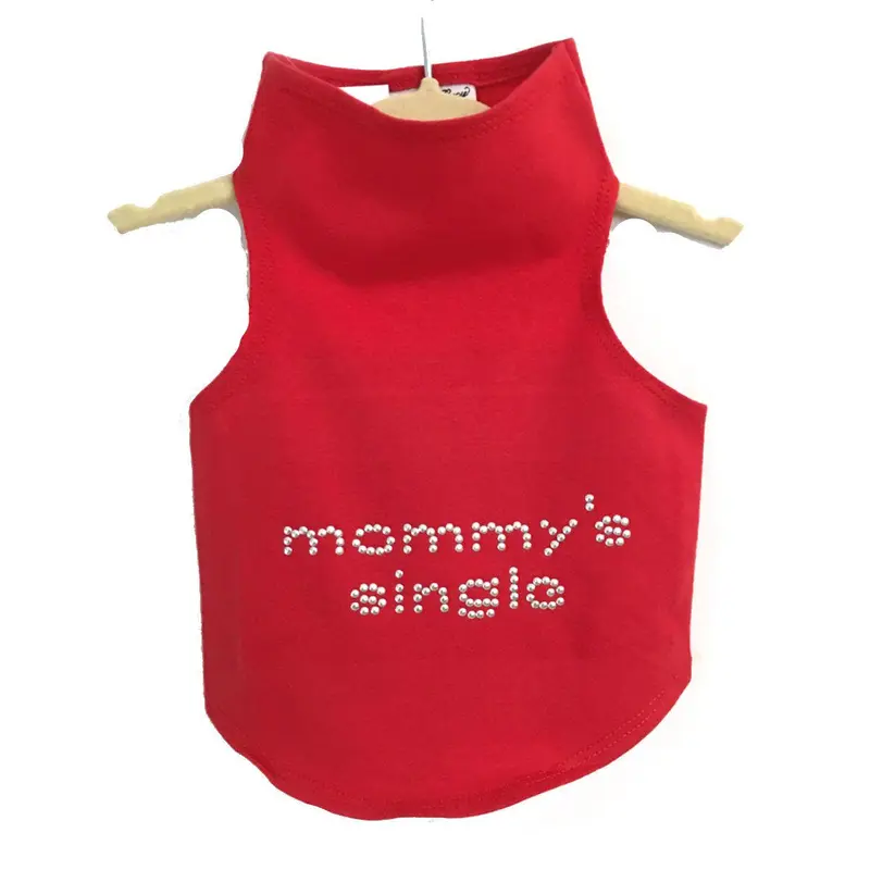 Daisy & Lucy Mommy's Single Dog Tank - Red