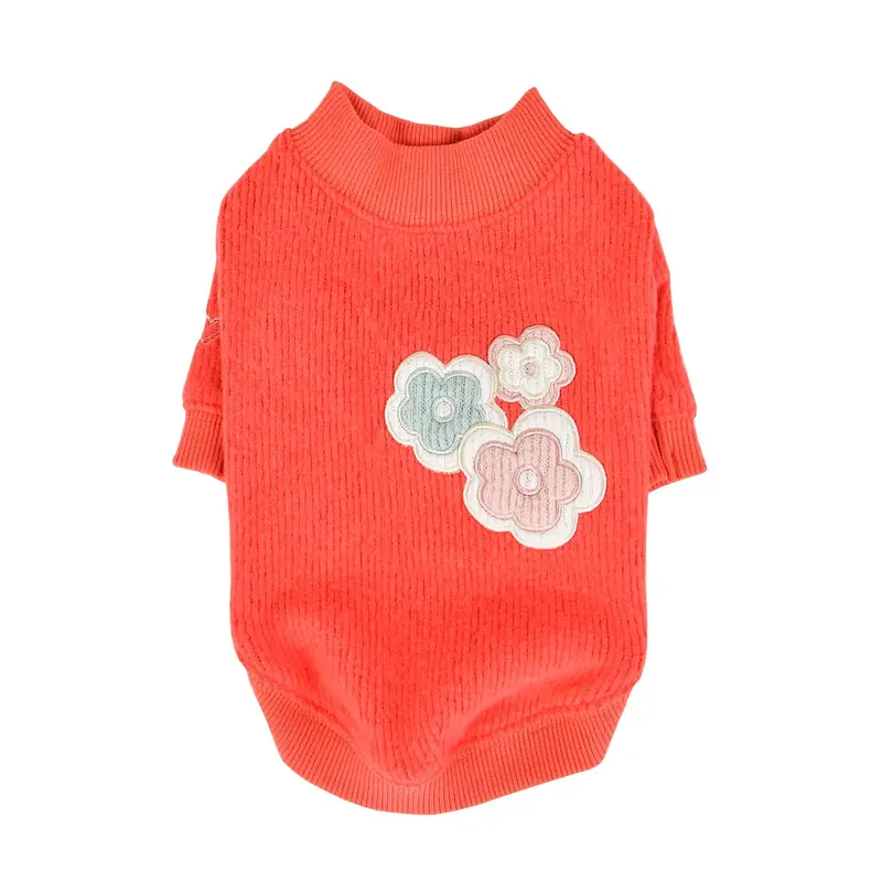 Janelle Dog Shirt by Pinkaholic - Coral