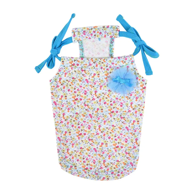 Wildflower Dog Tank by Puppia - Sky Blue