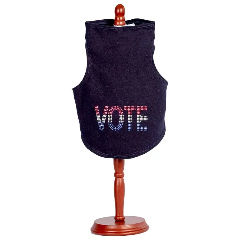 Daisy & Lucy Vote Dog Tank - Navy