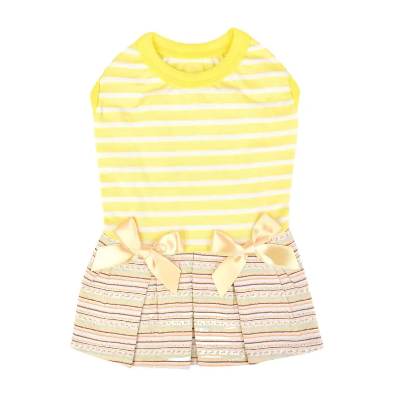 Ensley Dog Dress by Pinkaholic - Yellow
