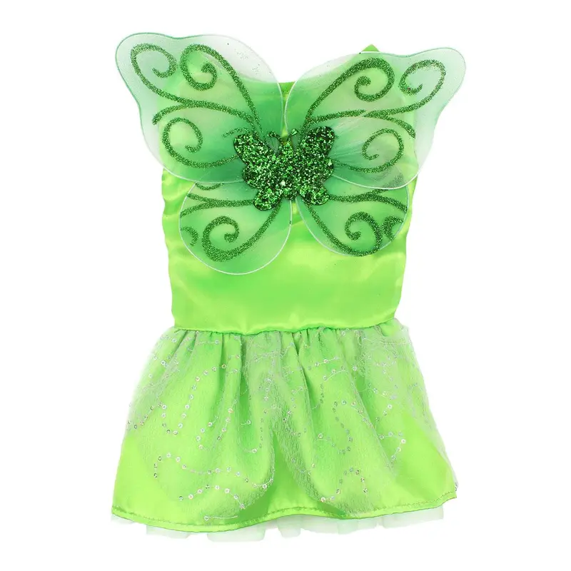 Pawpatu Fairy Sequin Dog Costume - Green