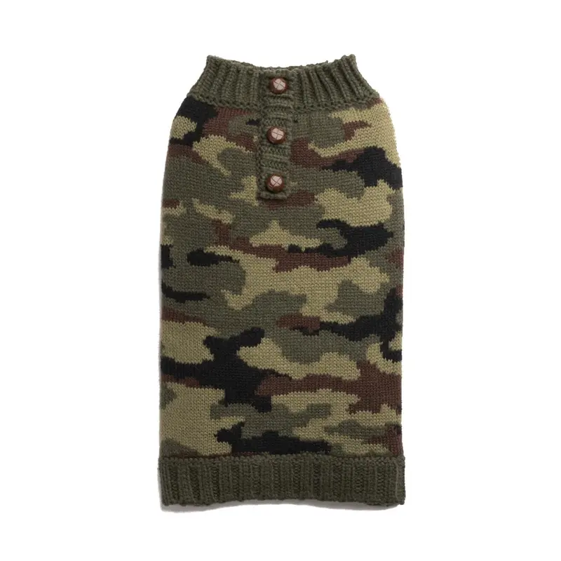 fabdog Henley Dog Sweater - Camouflage