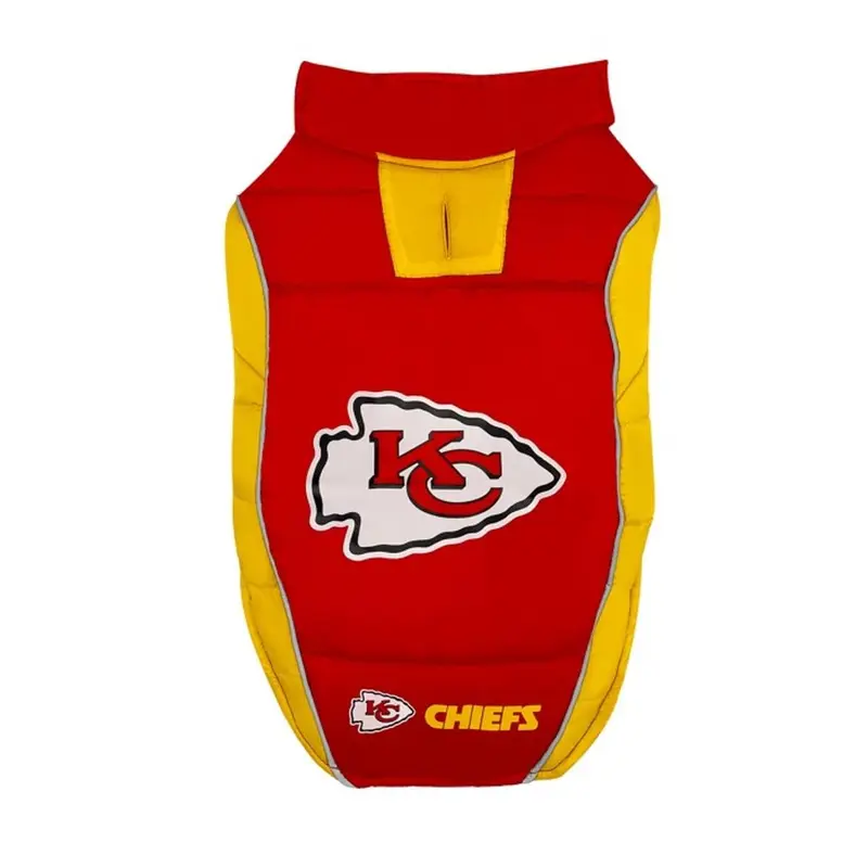 Kansas City Chiefs Puffer Dog Vest by Pets First
