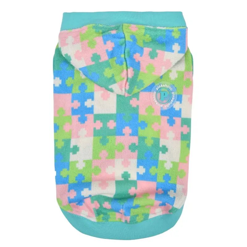 Pinkaholic Bettina Hooded Dog Shirt - Aqua