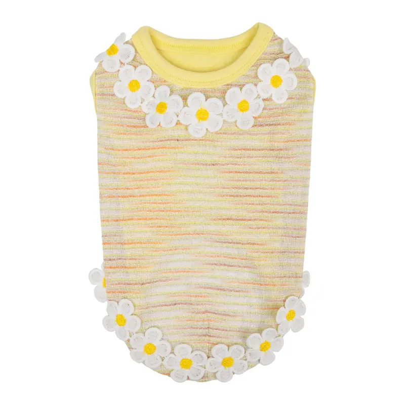 Pinkaholic Jazlyn Daisy Dog Shirt - Yellow