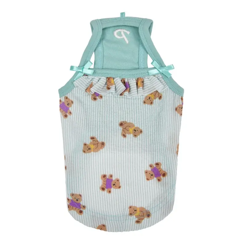 Puppia Byme Bear Dog Tank Top - Mint
