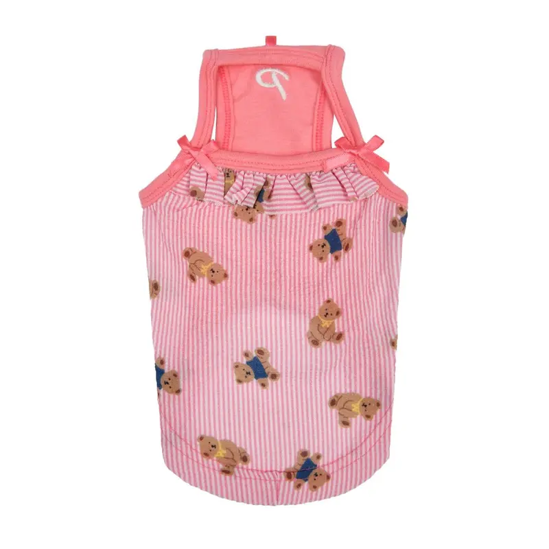 Puppia Byme Bear Dog Tank Top - Pink