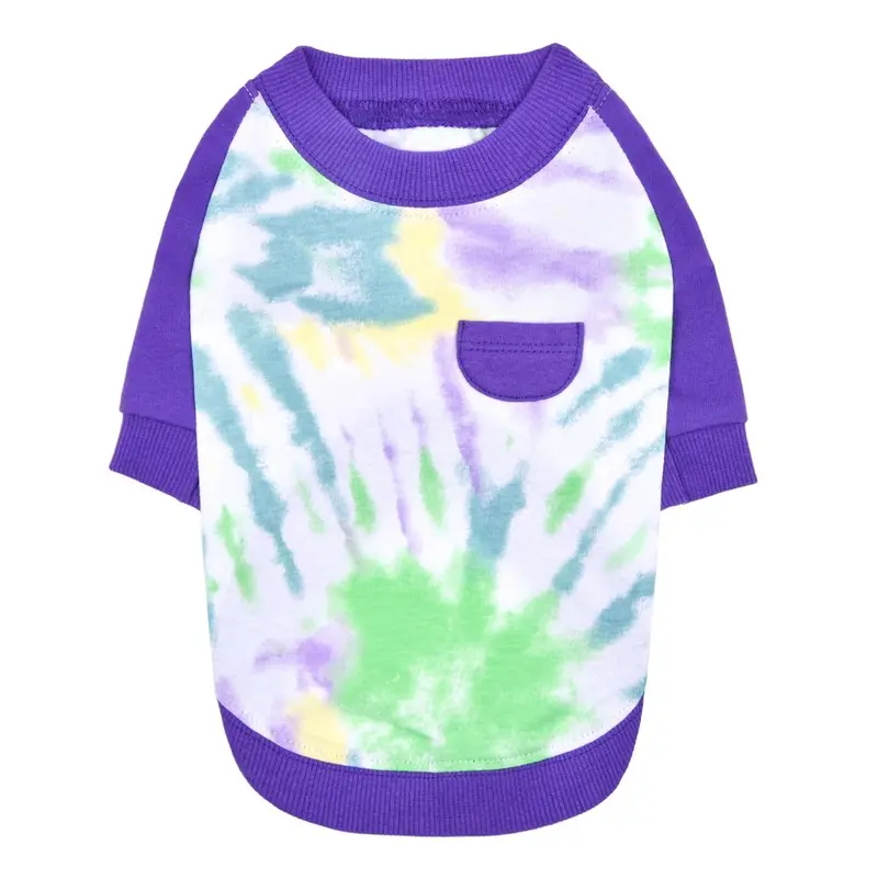 Puppia Keanu Tie-Dyed Dog Shirt - Purple