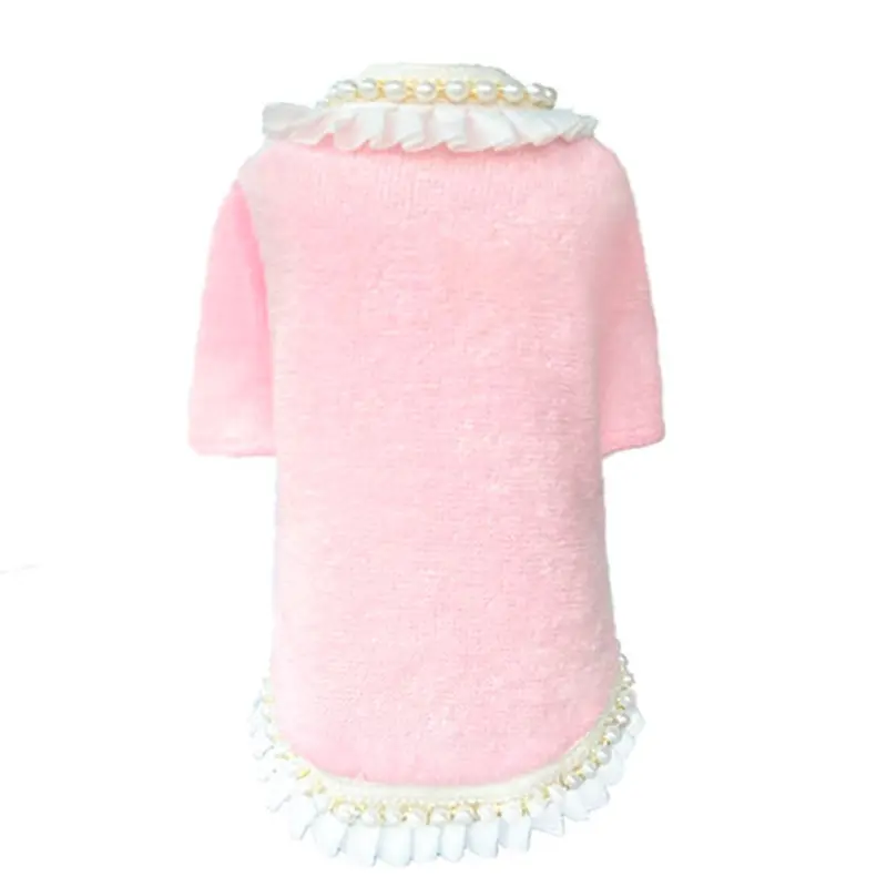 Hello Doggie Dream Pearls Dog Sweater - Baby Pink