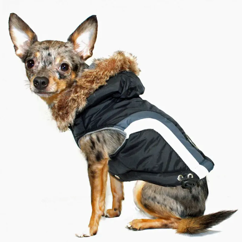 Hip Doggie Swiss Alpine Ski Dog Vest - Black
