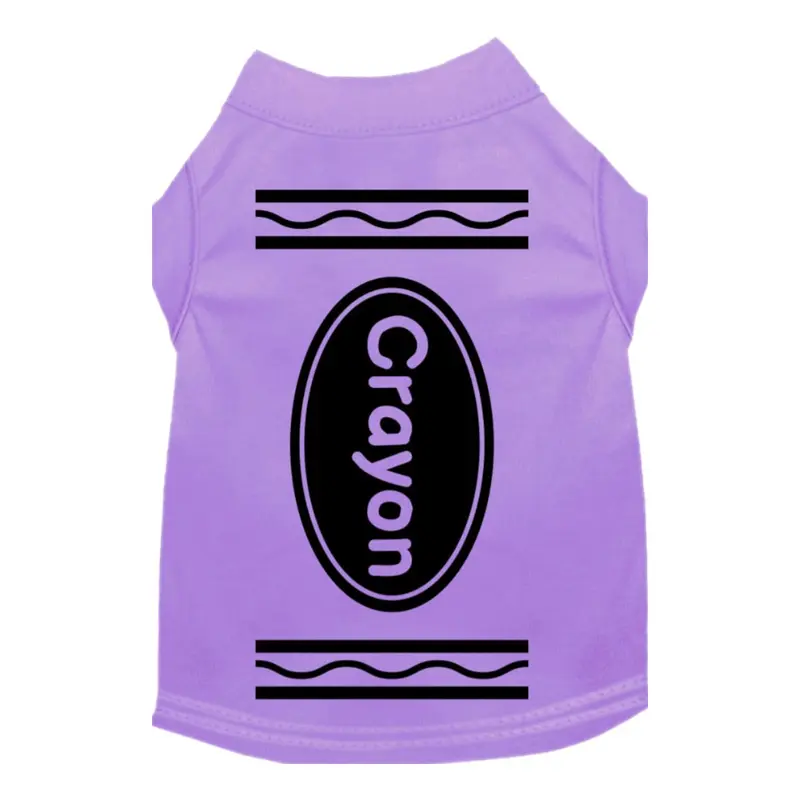 Mirage Halloween Crayon Costume Dog Shirt - Lavender