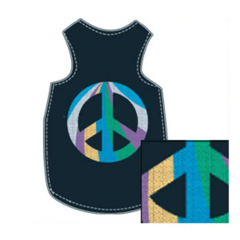 RuffLuv NYC Unified Peace Dog Tank - Black
